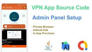 VPN App Source Code Android Studio  Free VPN Servers For VPN App  Android App Source Code  Setup
