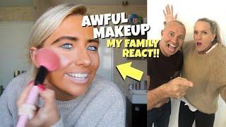 I did my makeup BAD to see how my family react *prank*