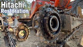 How To Hitachi Excavator Final Drive Repairing Process  Hydraulic Planetary Final Drive Repair