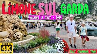 LIMONE SUL GARDA THE MOST BEAUTIFUL WALK IN LAKE GARDA ITALY - THE MOST BEAUTIFUL PLACE ON WORLD 4K