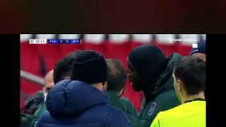 DEMBA BA CONFRONTING THE OFFICIAL ABOUT RACISM IN PSG MATCH