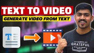 Create Incredible Videos From Text Using This AI - Text To Video   Amazing AI Tool 