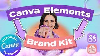 CANVA TUTORIAL Save Canva elements into your Brand Kit