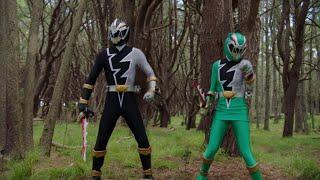 Power Rangers Dino Fury 28x04 - Green & Black Rangers First Morph & Fight New Recruits