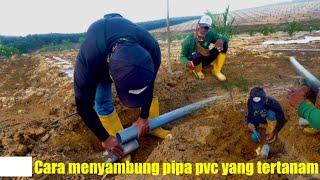 Cara Menyambung Pipa PVC Yang Tertanam Tanpa harus Banyak Menggali Begini tekniknya..