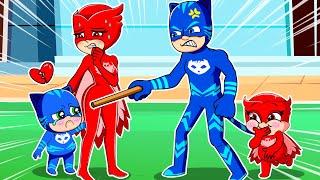 HAPPY OR UNHAPPY FAMILY ?  Catboys Family Sad Story  PJ MASKS COMPLETE  PJ MASKS 2D Animation