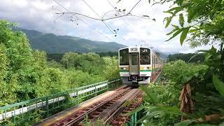 飯田線 213系 大田切駅入線