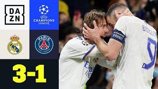 König-Karim und Magic-Modric schicken PSG Heim Real Madrid – PSG 31  UEFA Champions League  DAZN