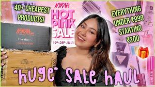 *HUGE* Nykaa Hot Pink Sale Haul Under ₹999 Affordable Discounts + Luxury Haul  ThatQuirkyMiss