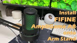 Tutorial of Installing FIFINE AmpliGame A8 onto An Arm Stand @LuckyStrikeTech