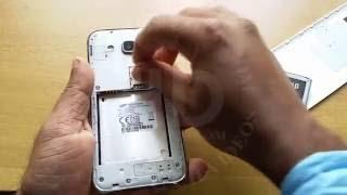How to insert SIM card Samsung Galaxy J2  Dual SIM  Micro SIM  Samsung Mobile Phone  Tutorial