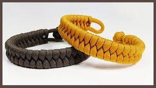 Single Strand Rastaclat Style Fishtail Paracord Bracelet With Loop And Knot Closure