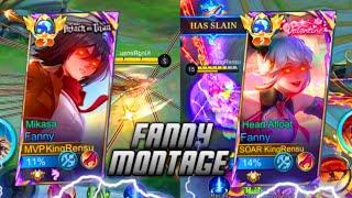 THE MOST SATISFYING FANNY MONTAGE BY KINGRENSU  RANKED FANNY MONTAGE MLBB