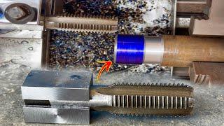 Creating amazing threads with a Thread drill on a lathe machine  Technical Skills a Thread Making