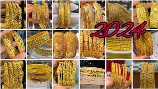 Gold Bangles DesignsGold  KanganGold Bangles Designs 2024 Gold Jewelry Gold Jewellery Collection