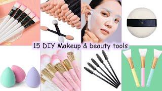 Homemade 15 Makeup Tools At Home  How To Make Makeup And Beauty Tools