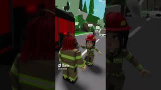 Firefighter Saved them in roblox and then this happened..  #roblox #brookhaven #shorts