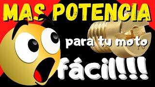 Aumenta  POTENCIA de tu moto fácil y  con poco dinero cambiando una esprea o chicler