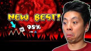 Bloodlust 98% - Death By Backflip Geometry Dash Memes