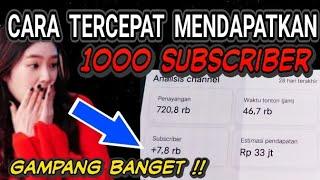 Terbukti Cara Tercepat Mendapatkan 1000 Subscrber Permanen