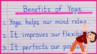 Benefits of yogaImportance of yoga10 lines on yogayoga10 lines on  benefits  of yoga