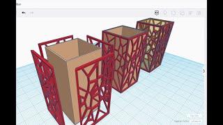 Tinkercad Dersleri - 105. Ders - Voronoi Kalemlik veya Lamba Tasarımı