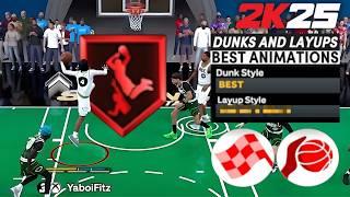 BEST NBA 2K25 DUNKS + LAYUP PACKAGE for EVERY BUILD • BEST SLASHER ANIMATIONSDUNK STYLE