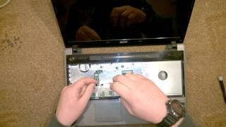 Как разобрать Ноутбук Acer Aspire 5553G  Acer Aspire 5553G  disassembly. How to replace HDD RAM