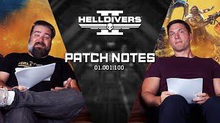 Helldivers 2 Patch Notes Patch 01 001 100