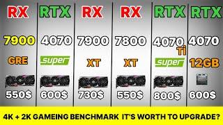 rx 7900 gre vs rtx RX 7900 XT vs RTX 4070 Super VS RTX 4070 Tİ SUPER VS RX 7800XT VS  RTX 4070