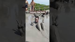 Sneak Peak of Cartagena Vlog A Mud Bath and Massage at Tutumo Volcano #shorts #cartagena #travel