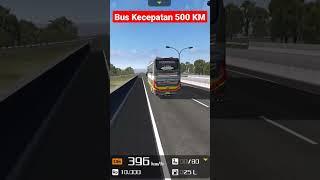 Viral Bus kecepatan 500 Km nyangkut di pintu tol #bussid #bussimulatorindonesia #shorts #viral