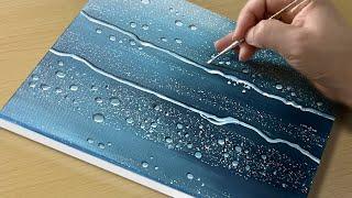 How to Draw Raindrop Effect  Acrylic Painting for Beginners