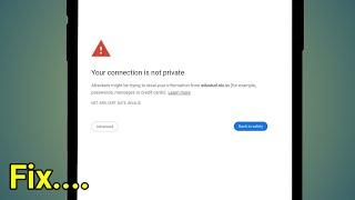 Your Connection Is Not Private  Your Connection Is Not Private Google Chrome