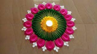 Simple rangoli designDiwali rangoli design Navaratri rangoli Rangoli designs