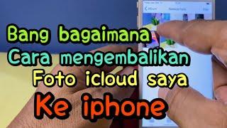 Cara mengembalikan foto iCloud ke iPhone internal