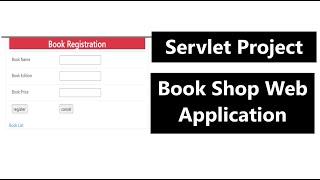 Advanced java Project   Book Shop Application in eclipse  Servlet JDBC Project