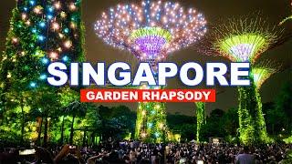 Garden Rhapsody Gardens By The Bay  Singapore Tourist Places  Northern Lights Show 