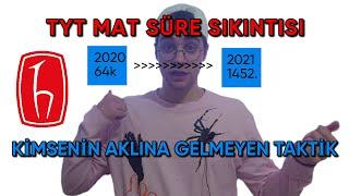 TYT MATEMATİKTE SÜRE SIKINTIMI NASIL AŞTIM? HACETTEPE TIPTAN SÜRE TAKTİKLERİ