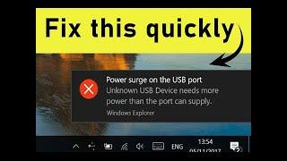 Fix Power Surge on USB Port in All Windows 