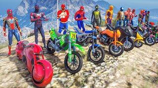 ALL SPIDERMAN Se adapta a las motocicletas Mountain Speed Jump Challenge Competition # 124