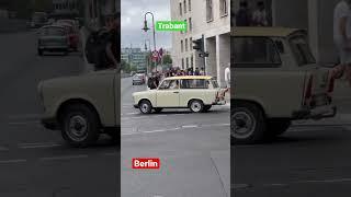 Berlin. Germany. A Trabant on the streets of Berlin