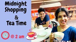 Couple Fun Vlog Tamil  Midnight Shopping and Tea Time  Singapore Fairprice  Sanghavi and Senthil