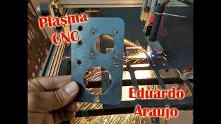 Corte plasma CNC caseira.