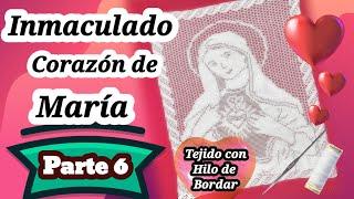 CARPETA INMACULADO CORAZÓN DE MARÍA TEJIDO A CROCHET● PARTE 6