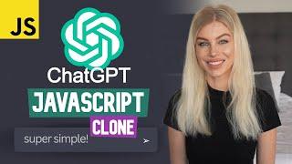  Build ChatGPT in JavaScript Super simple  JavaScript HTML CSS