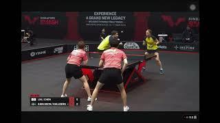 林昀儒陳思羽 2024 新加坡大滿貫 混雙 R16 精彩球 vs KarlssonKallberg