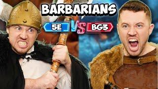 5th Edition VS Baldurs Gate 3 Barbarians