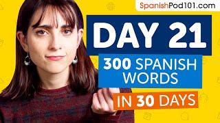 Day 21 210300  Learn 300 Spanish Words in 30 Days Challenge