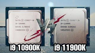 Intel core i9 10900k vs Intel core i9 11900k Gaming Comparison Graphs slideshow